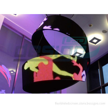 Crossroad LED video sculpture with DesignLED DigiFLEX Twist-Flex P10mm flexible LED Screen Tiles